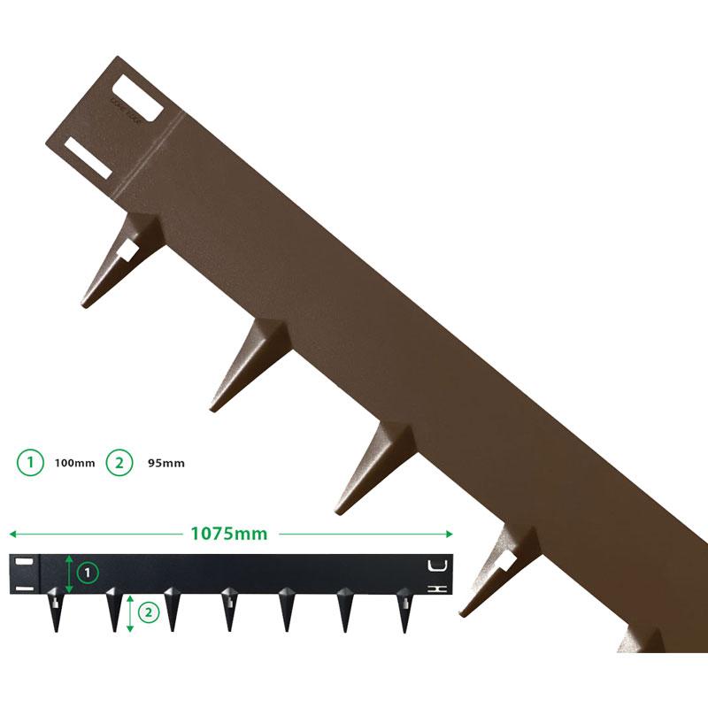 Baštenski ivičnjaci- Braon čelik